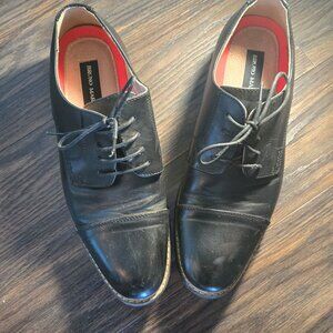 BRUNO MARC, "Moda" (Made in Italy) Men's Black Leather Lace Dress Shoes SIZE 11W